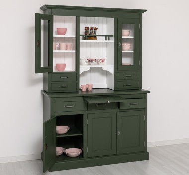 Kitchen sideboard 3 doors, 3 drawers BAS + 2 doors, 4 drawrs SUP, oak - ColoR Ext._P115 - Color Int._P004 - DOUBLE COLORED