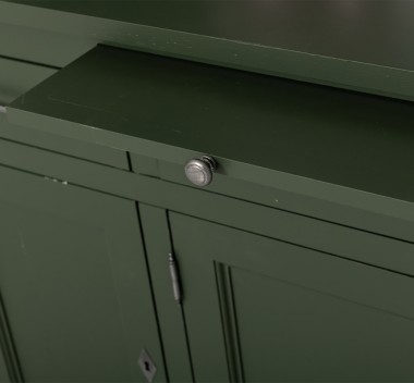 Kitchen sideboard 3 doors, 3 drawers BAS + 2 doors, 4 drawrs SUP, oak - ColoR Ext._P115 - Color Int._P004 - DOUBLE COLORED