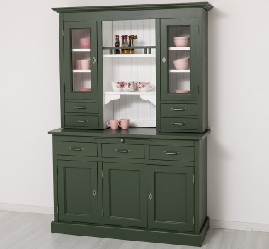 Kitchen sideboard 3 doors, 3 drawers BAS + 2 doors, 4 drawrs SUP, oak - ColoR Ext._P115 - Color Int._P004 - DOUBLE COLORED