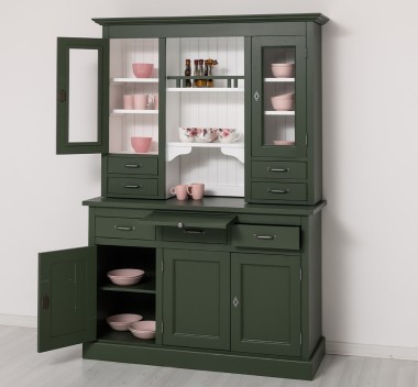 Kitchen sideboard 3 doors, 3 drawers BAS + 2 doors, 4 drawrs SUP, oak - ColoR Ext._P115 - Color Int._P004 - DOUBLE COLORED