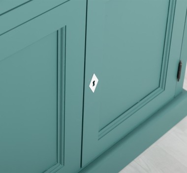 Kitchen sideboard 3 doors, 3 drawers BAS + 2 doors, 4 drawrs SUP, oak - Color Top_P061 - Color Ext._P117 - Color Int._P004 - TRI