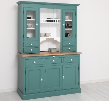 Kitchen sideboard 3 doors, 3 drawers BAS + 2 doors, 4 drawrs SUP, oak - Color Top_P061 - Color Ext._P117 - Color Int._P004 - TRI