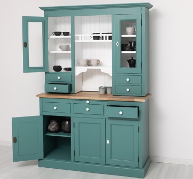 Kitchen sideboard 3 doors, 3 drawers BAS + 2 doors, 4 drawrs SUP, oak - Color Top_P061 - Color Ext._P117 - Color Int._P004 - TRI