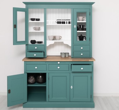 Kitchen sideboard 3 doors, 3 drawers BAS + 2 doors, 4 drawrs SUP, oak - Color Top_P061 - Color Ext._P117 - Color Int._P004 - TRI