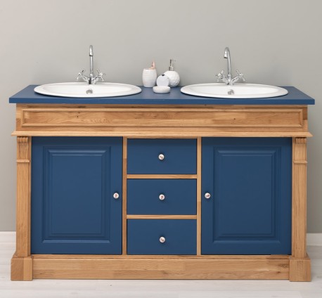Oak bathroom cupboard 2...