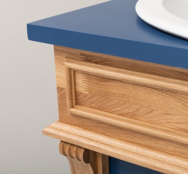 Oak bathroom cupboard 2 wash basins, sinks included in price, oak - Color Corp_P061 - Color Drawers & Doors_P113 - DOUBLE COLORE