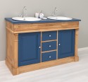 Oak bathroom cupboard 2 wash basins, sinks included in price, oak - Color Corp_P061 - Color Drawers & Doors_P113 - DOUBLE COLORE