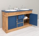 Oak bathroom cupboard 2 wash basins, sinks included in price, oak - Color Corp_P061 - Color Drawers & Doors_P113 - DOUBLE COLORE