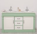 Oak bathroom cupboard 2 wash basins, sinks included in price, oak - Color Top_P039 - Color Corp_P092 - Color Doors & Drawers_P03