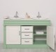 Oak bathroom cupboard 2 wash basins, sinks included in price, oak - Color Top_P039 - Color Corp_P092 - Color Doors & Drawers_P03