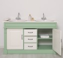 Oak bathroom cupboard 2 wash basins, sinks included in price, oak - Color Top_P039 - Color Corp_P092 - Color Doors & Drawers_P03