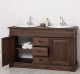 Oak bathroom cupboard 2 wash basins, sink included in price, oak - Color_P111 - LACQUERED