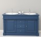 Oak bathroom cupboard 2 wash basins, sink included in price, oak - Color_P113 â€“ PAINT