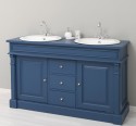 Oak bathroom cupboard 2 wash basins, sink included in price, oak - Color_P113 â€“ PAINT