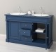 Oak bathroom cupboard 2 wash basins, sink included in price, oak - Color_P113 â€“ PAINT