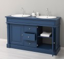 Oak bathroom cupboard 2 wash basins, sink included in price, oak - Color_P113 â€“ PAINT