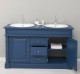 Oak bathroom cupboard 2 wash basins, sink included in price, oak - Color_P113 â€“ PAINT