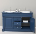 Oak bathroom cupboard 2 wash basins, sink included in price, oak - Color_P113 â€“ PAINT