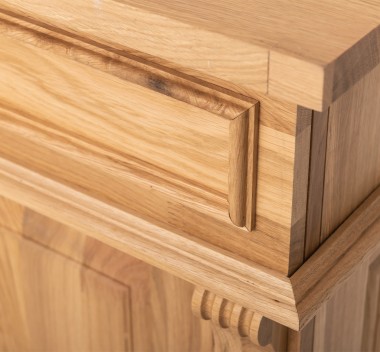Bathroom ornamental cabinet 3 drawers 1 door, oak, sink included the price - Color Corp_P061 - Color Drawers_P117 - DOUBLE COLOR