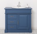 Bathroom ornamental cabinet 3 drawers 1 door, oak, sink included the price â€“ Color_P113 â€“ PAINT