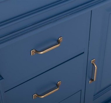 Bathroom ornamental cabinet 3 drawers 1 door, oak, sink included the price â€“ Color_P113 â€“ PAINT