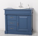 Bathroom ornamental cabinet 3 drawers 1 door, oak, sink included the price â€“ Color_P113 â€“ PAINT