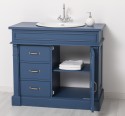 Bathroom ornamental cabinet 3 drawers 1 door, oak, sink included the price â€“ Color_P113 â€“ PAINT