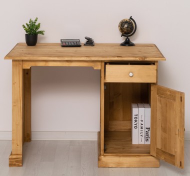 Desk with 1 door 1 drawer - Color_P093 - WAX
