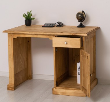 Desk with 1 door 1 drawer - Color_P093 - WAX