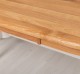 Oval dining table with oak top