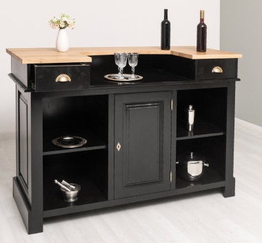 Bar 160cm, oak top