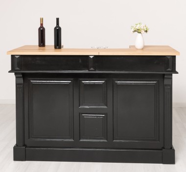 Bar 160cm, oak top