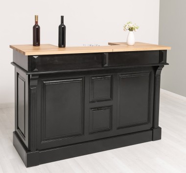Bar 160cm, oak top
