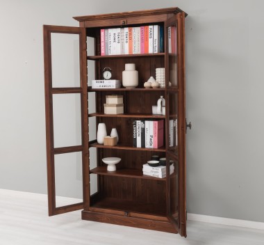 Glass display case, 2 doors with Cremone