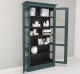 Glass display case, 2 doors with Cremone