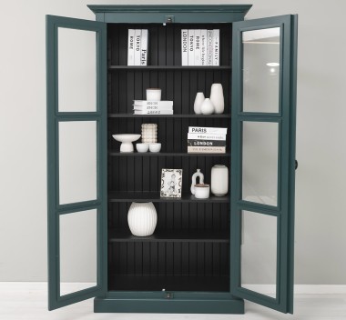 Glass display case, 2 doors with Cremone