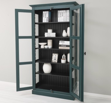 Glass display case, 2 doors with Cremone