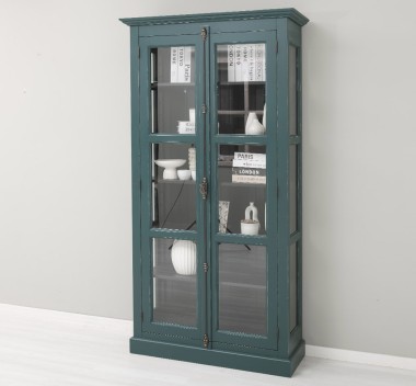 Glass display case, 2 doors with Cremone