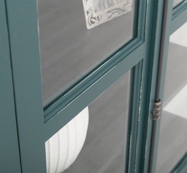 Glass display case, 2 doors with Cremone