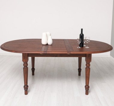 Extendable oval table 180 / 220cm, oak top