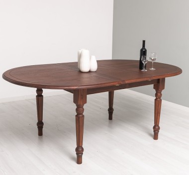 Extendable oval table 180 / 220cm, oak top