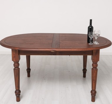Extendable oval table 180 / 220cm, oak top