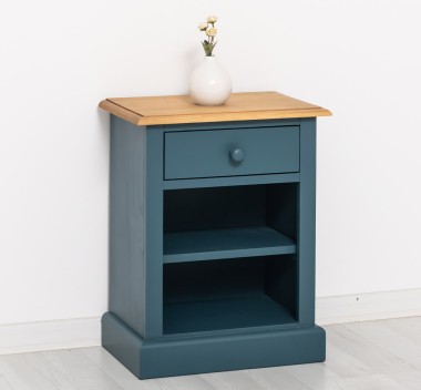 Nightstand with 1 drawer and open shelves