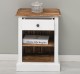 Nightstand with 1 drawer and open shelves