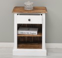 Nightstand with 1 drawer and open shelves