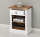 Nightstand with 1 drawer and open shelves
