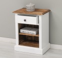 Nightstand with 1 drawer and open shelves