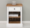 Nightstand with 1 drawer and open shelves