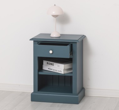 Nightstand with 1 drawer and open shelves