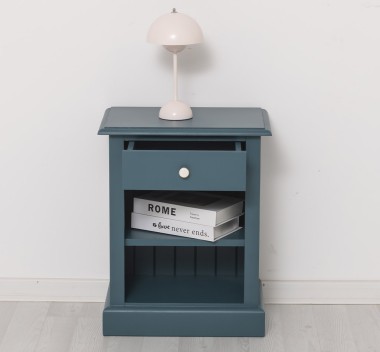 Nightstand with 1 drawer and open shelves